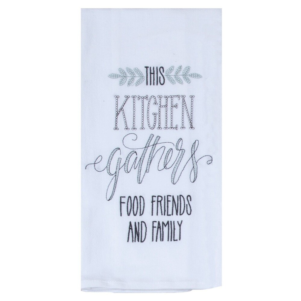 This Kitchen Gathers Food, Family & Friends Kitchen Towel